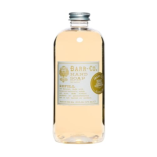 Barr-Co. Lemon Verbena Hand Soap Refill - Vegan Citrus Scent, 16 Fl Oz For Kitchen & Bath