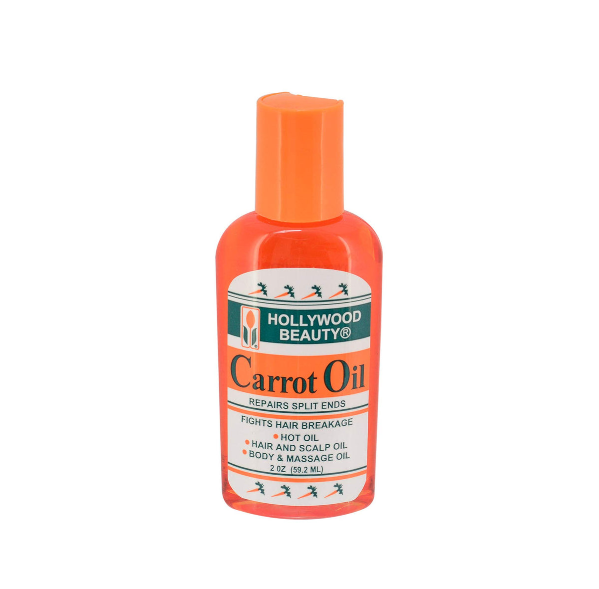 Hollywood Beauty Carrot Oil For Damaged Hair & Split Ends, 2 Oz (Pack Of 3)