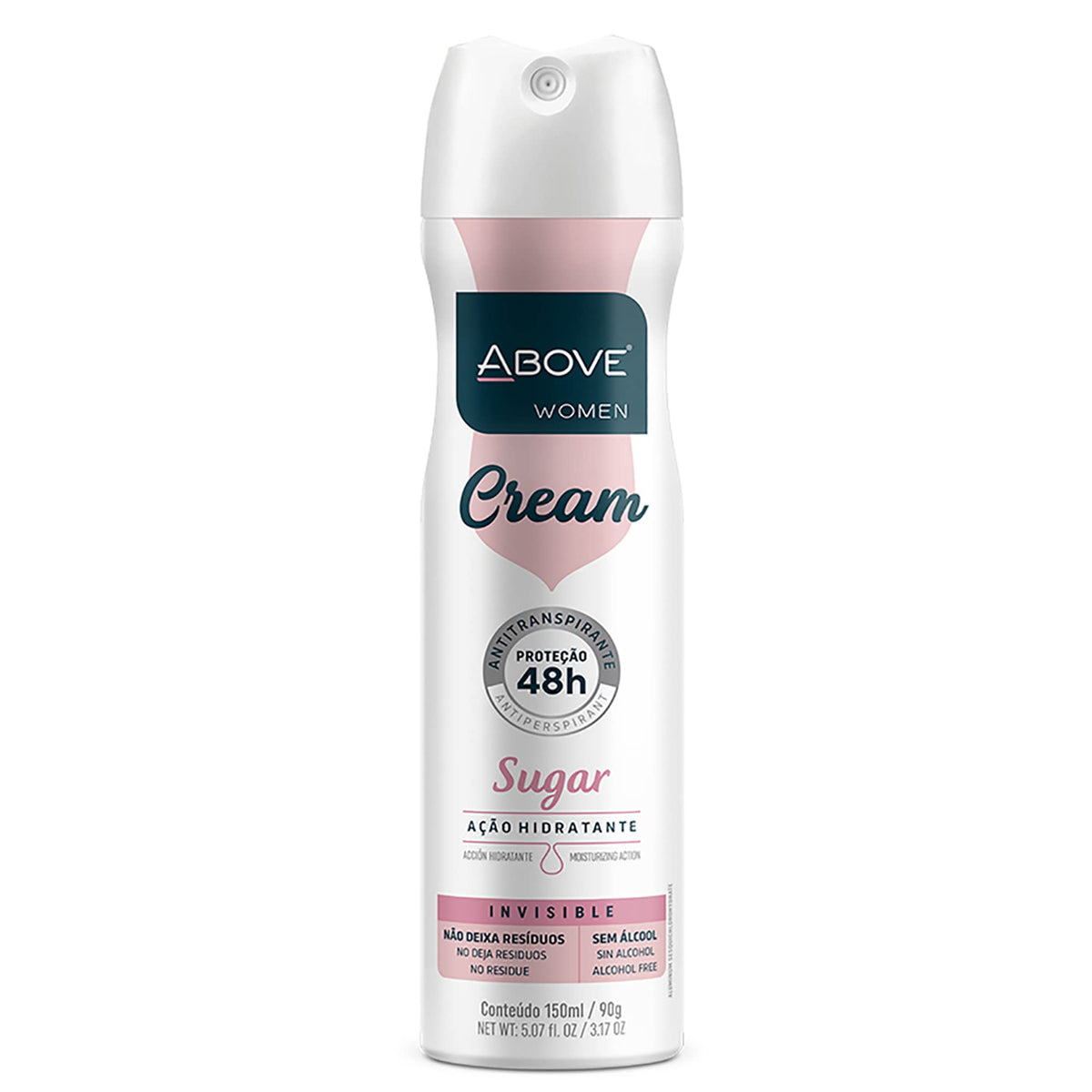 Above 48 Hours Antiperspirant Deodorant Spray, Cream Sugar, Patchouli & Citrus, 5.07 Fl Oz