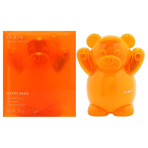 Pupa Milano Happy Bear Makeup Kit - 004 Orange, Blush, Eyeshadow, Highlighter, Lip Gloss