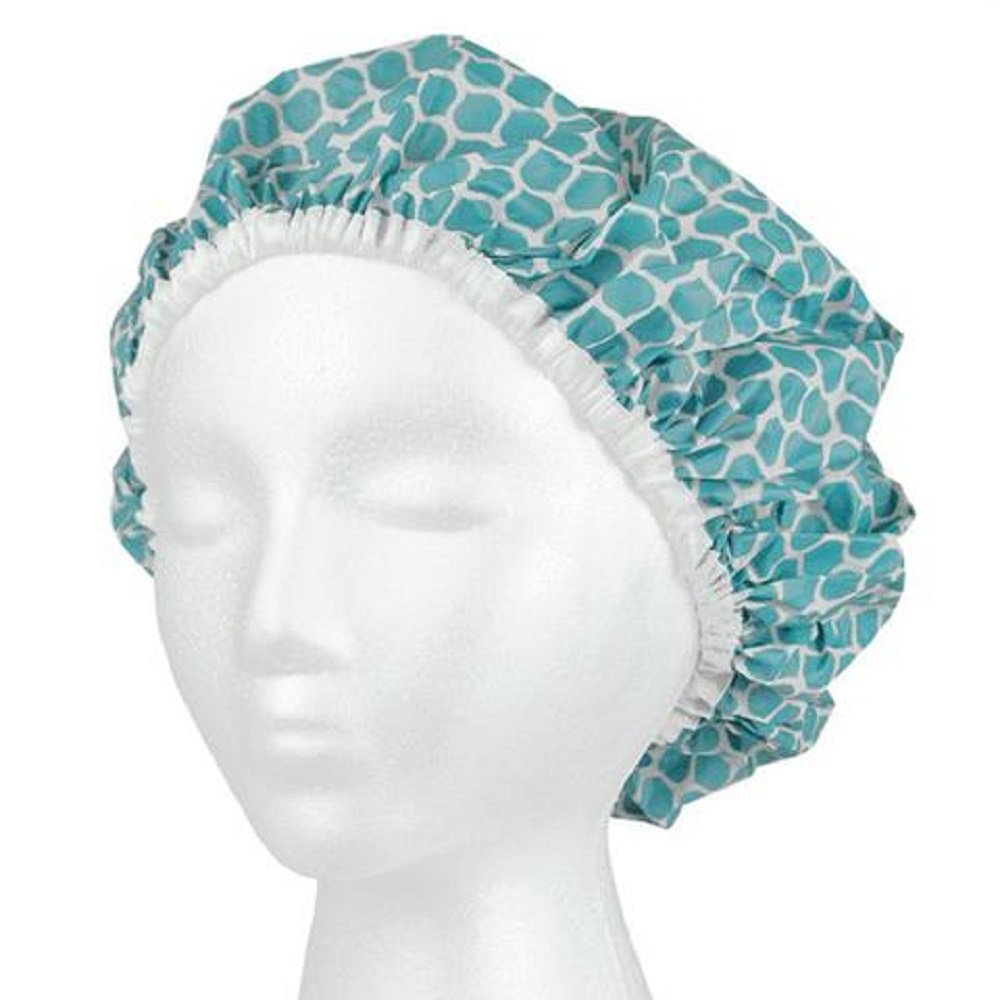 Urban Spa Shower Cap - 6 Pack, Durable Loofah Material, Keep Hair Dry In Shower Or Bath