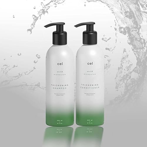 Cel Microstem Hair Thickening Shampoo & Conditioner Set - Anti-Thinning, Biotin, 8 fl oz (2 Pack)