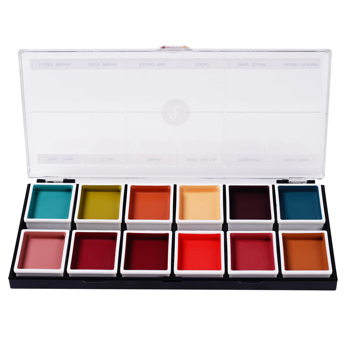 Narrative Cosmetics 12-Color Waterproof Sfx Makeup Palette - Quick Dry Tattoo Cover