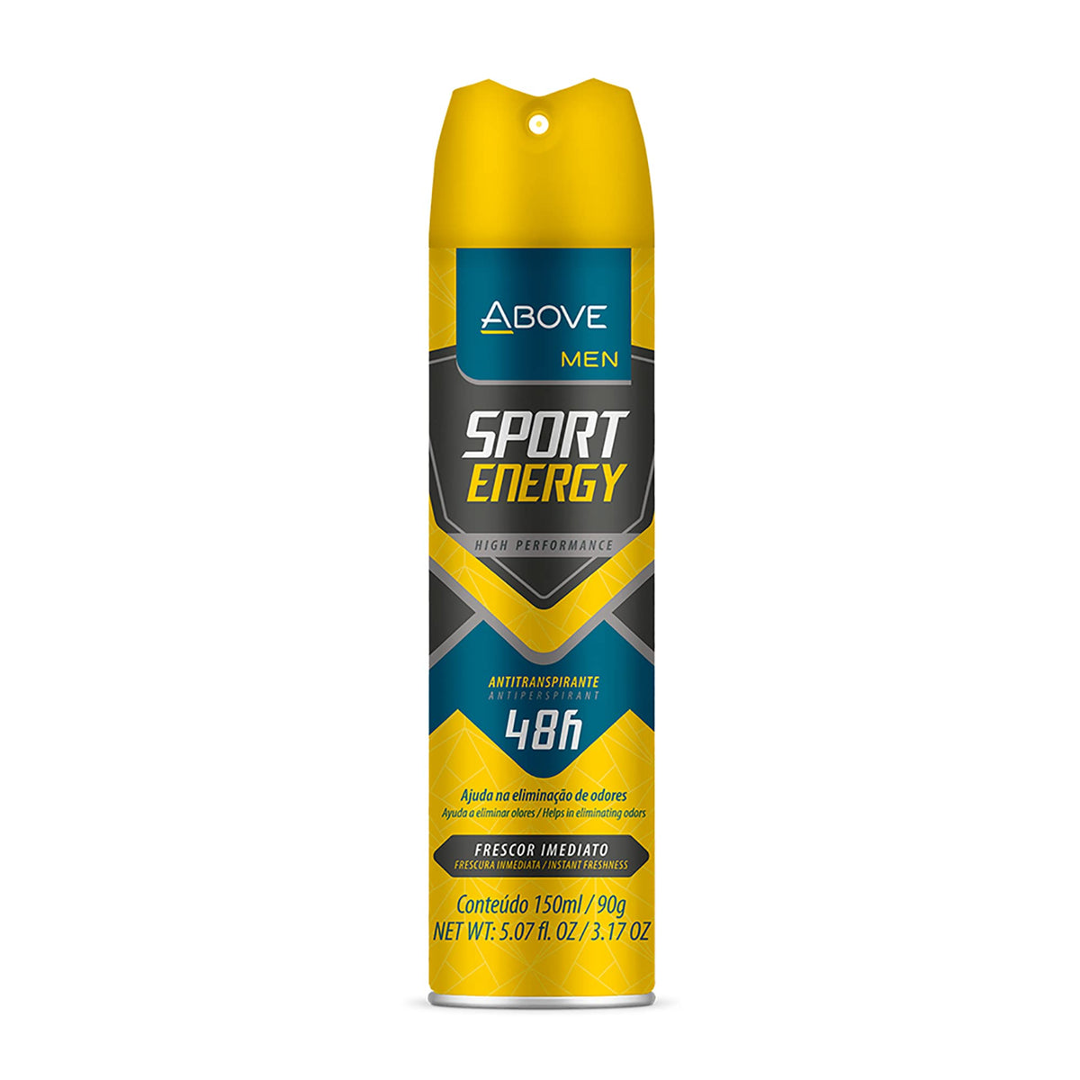 Above 48 Hours Antiperspirant Deodorant Spray For Men, Sport Energy, Floral Scent, 3.17 Oz