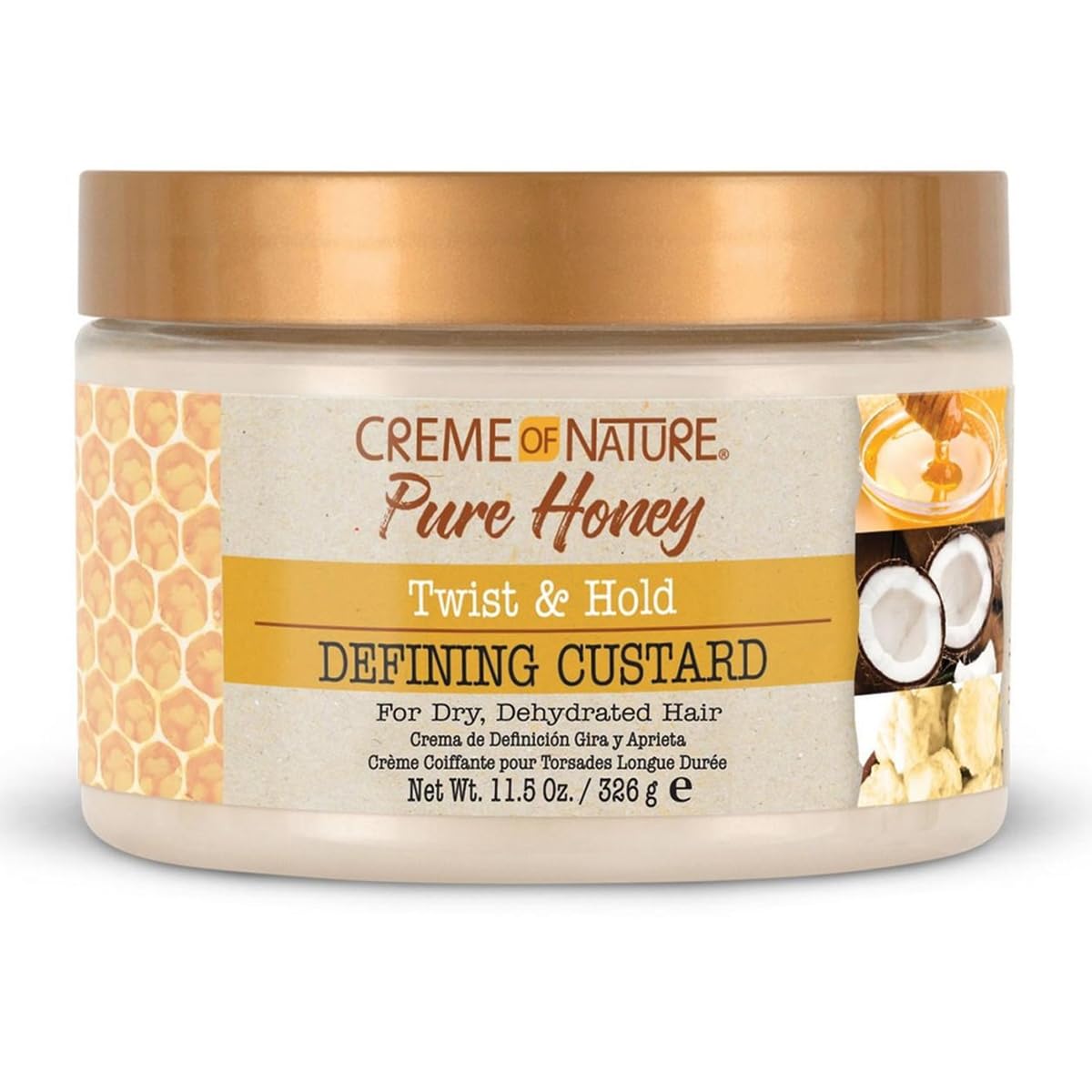 Creme Of Nature Twist & Hold Defining Custard With Pure Honey & Coconut Oil, 11.5 Oz