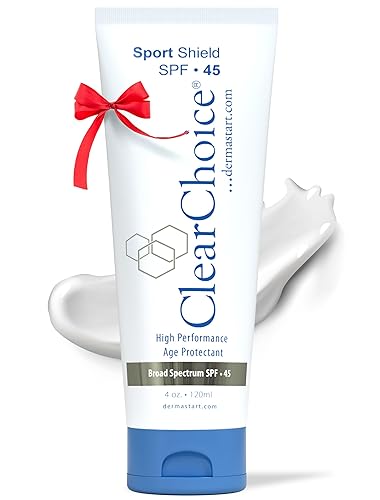 Clear Choice Sunscreen Spf 45 For Face, Oil-Free, Zinc Oxide, Water-Resistant, 4Oz