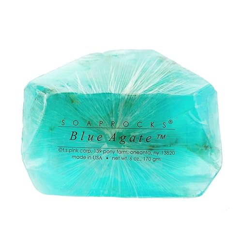 T.S. Pink Agate Soap Rocks - 6 Oz. Gemstone Soap That Looks Like A Rock - Birthstone Jabón