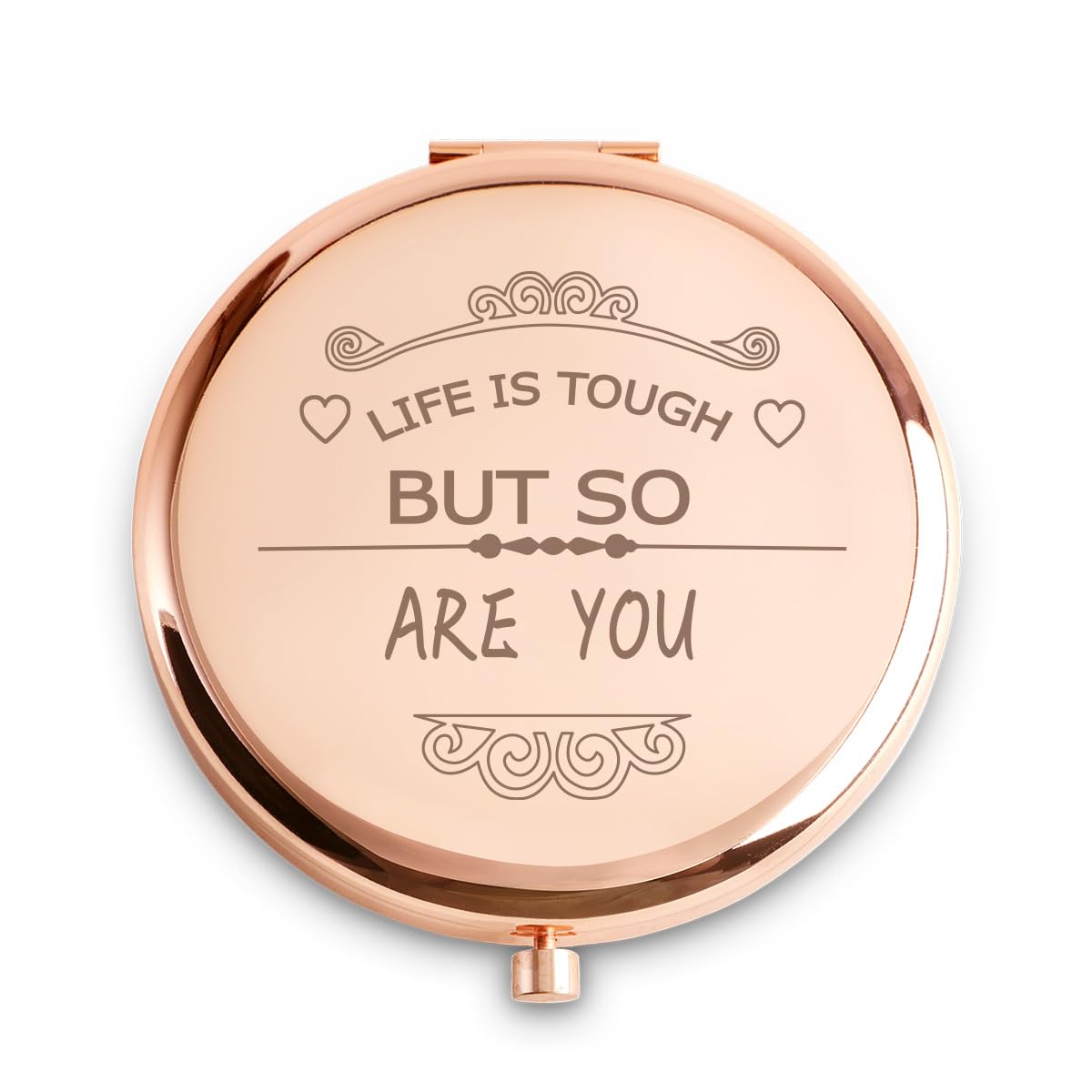 Daricano Personalized Compact Mirror - Inspirational Gift For Women, Girls, Friends & Family