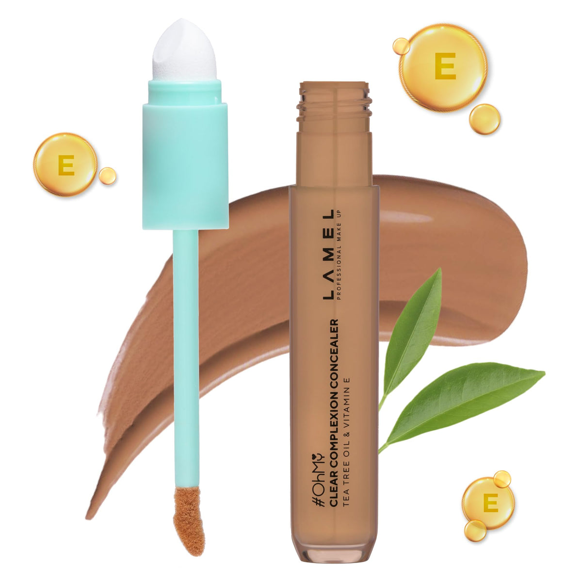 Lamel Clear Face Concealer With Vitamin E & Tea Tree - Waterproof, Anti-Aging, 0.23 Fl Oz