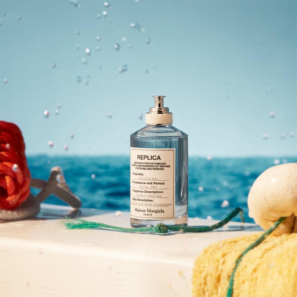 Maison Margiela Replica Sailing Day Eau de Toilette for Unisex, 3.4 Fl Oz - Fresh, Nautical Scent, Perfect for Everyday Wear