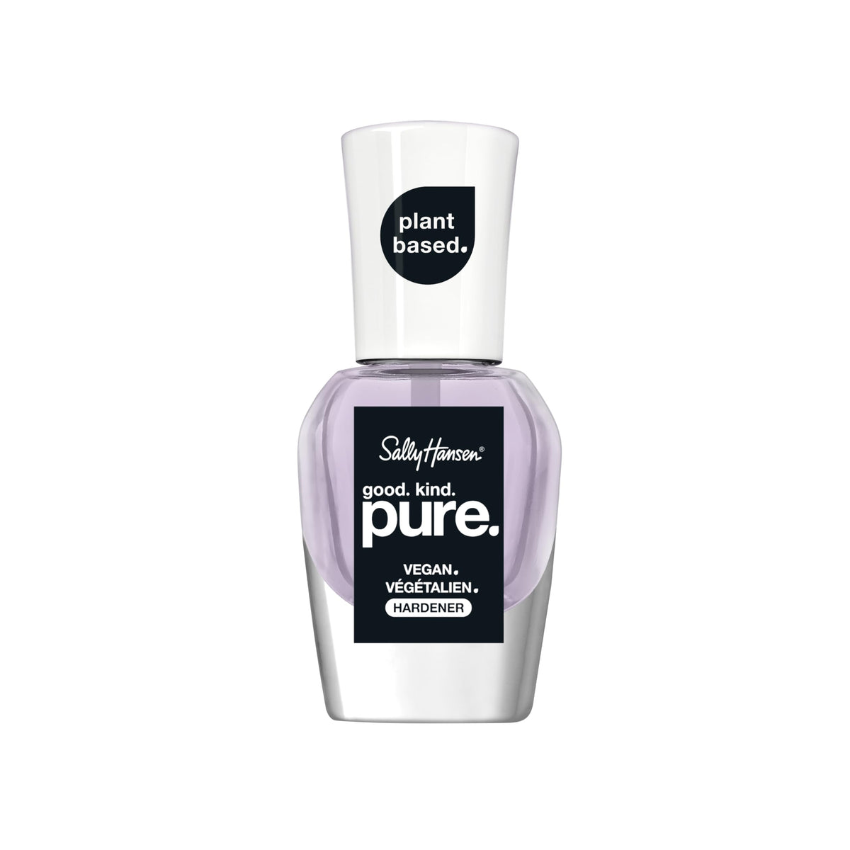 Sally Hansen Vegan Nail Polish Hardener - Plant Based, 0.33 Oz, Nail Strengthener & Top Coat