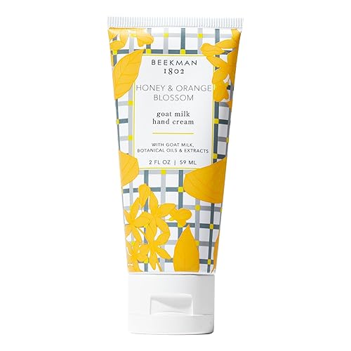 Beekman 1802 Goat Milk Hand Cream, Honey & Orange Blossom, Moisturizing Lotion For Dry Skin, 2 Oz