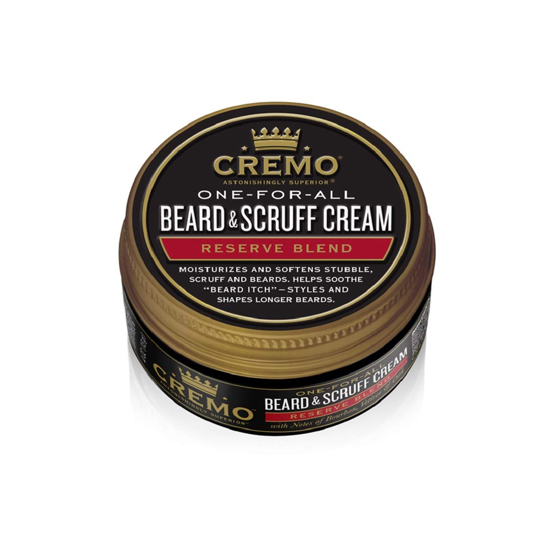 Cremo Beard & Scruff Cream, Distiller'S Blend, 4 Oz - Soothe Itch & Light-Hold Styling