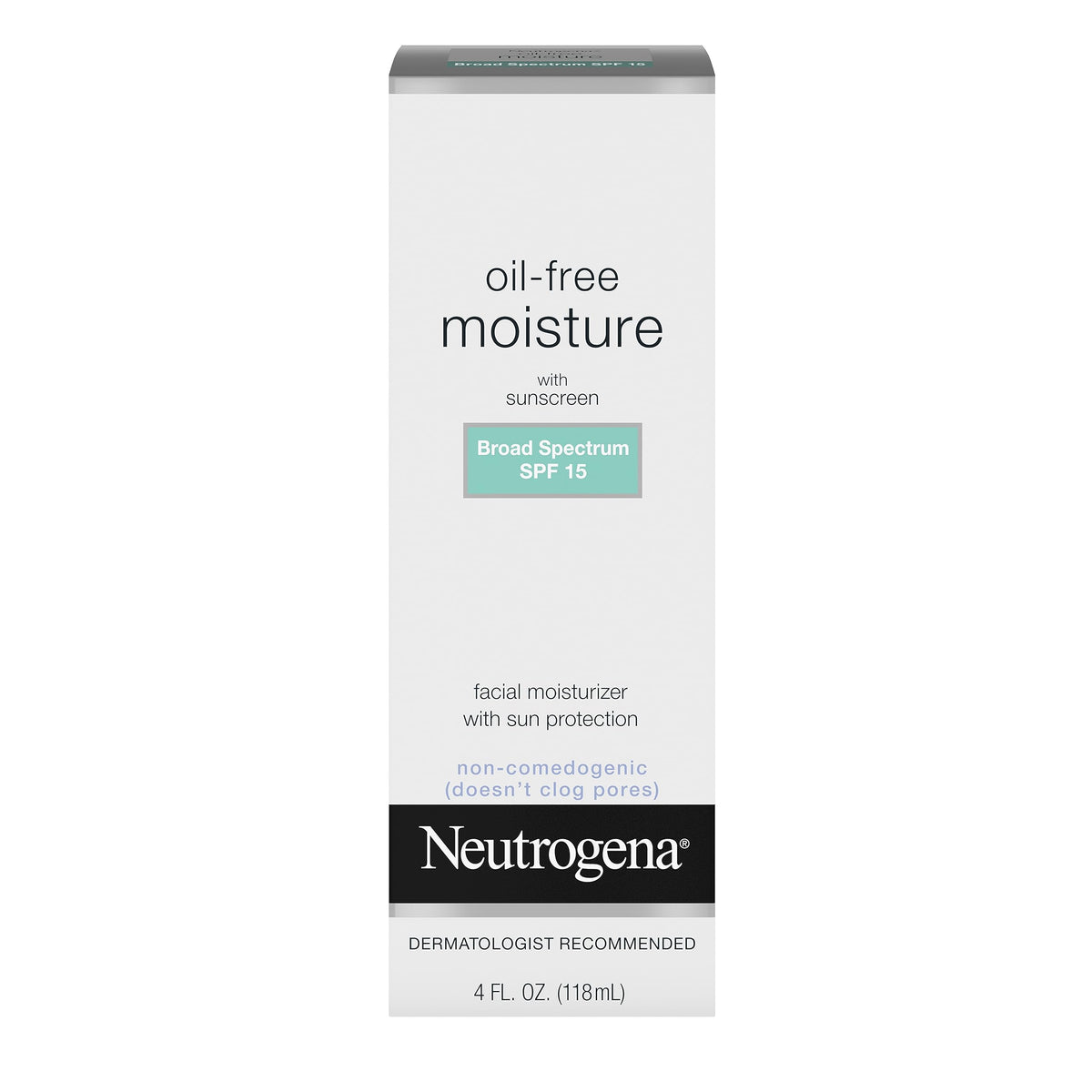 Neutrogena Oil-Free Moisturizer & Neck Cream, Spf 15, Non-Greasy, 4 Oz