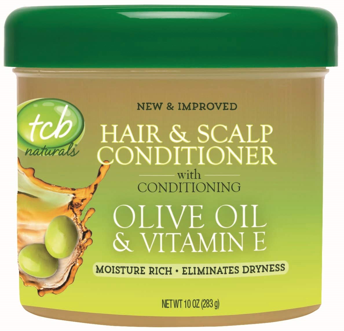 Tcb Naturals Conditioner H & S Olive Oil & Vit-E Jar 10 Ounce (295ml) (6 Pack)