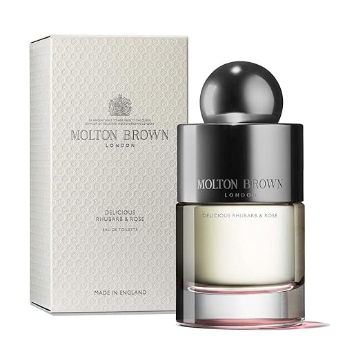 Molton Brown Rhubarb & Rose Eau de Toilette, 3.3 fl. oz., Fresh Floral Fragrance for Women, Luxurious Scent by Molton Brown