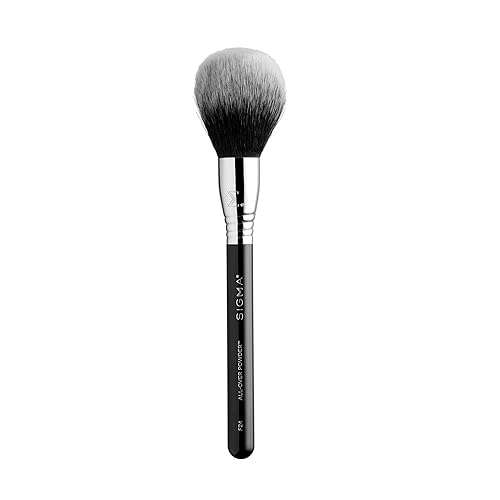 Sigma Beauty F24 All-Over Powder Brush - Cranberry Nylon Makeup Tool