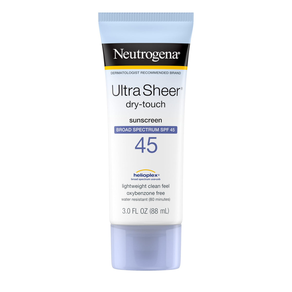 Neutrogena Ultra Sheer Dry-Touch Sunscreen Spf 45, Water Resistant, Travel Size, 3 Pack