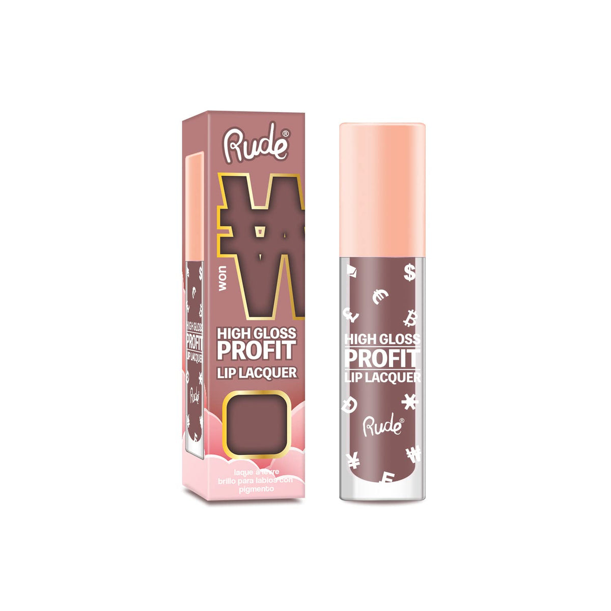 Rude High Gloss Profit Lip Lacquer - Won, 0.14 Oz Lip Gloss For Women