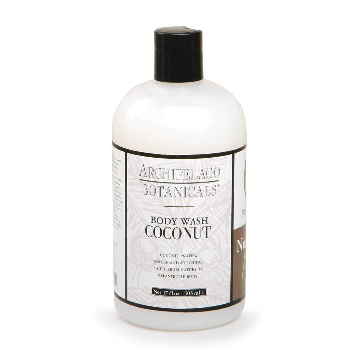 Archipelago Botanicals Coconut Body Wash  Decadent and Nourishing Daily Cleanser  Free from Parabens and Sulfates 17 fl oz