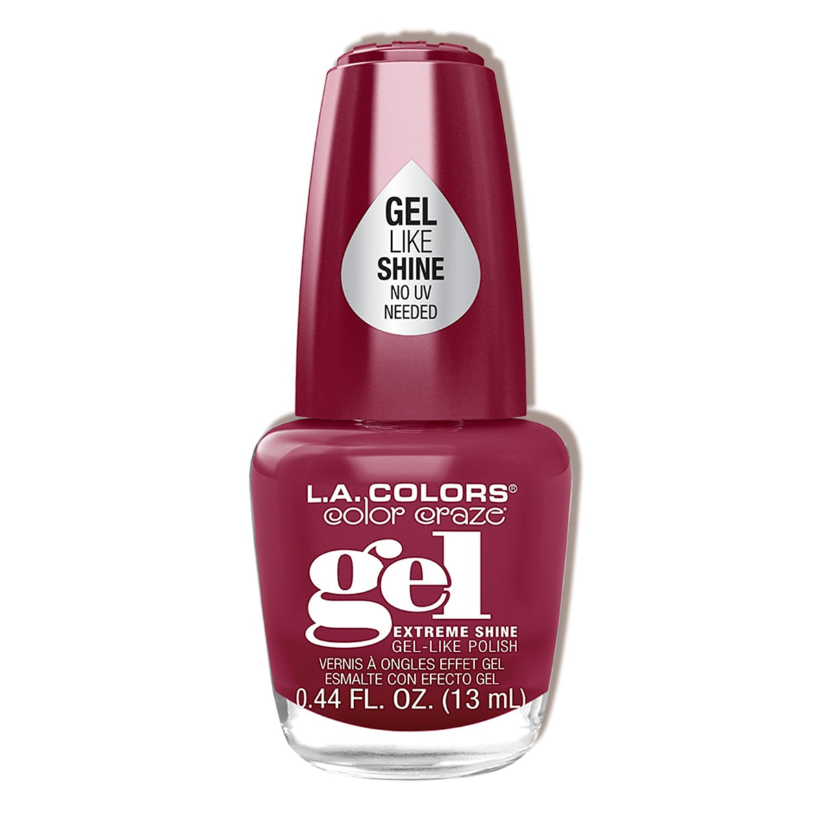 L.A. Colors Color Craze Nail Polish - Scream Cnp513, 0.65 Fl Oz, Vampy Shade