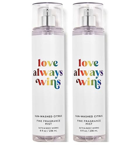 Bath & Body Works Fine Fragrance Body Mist Gift Set, 8 Oz, Pack Of 2 - Love Always Wins