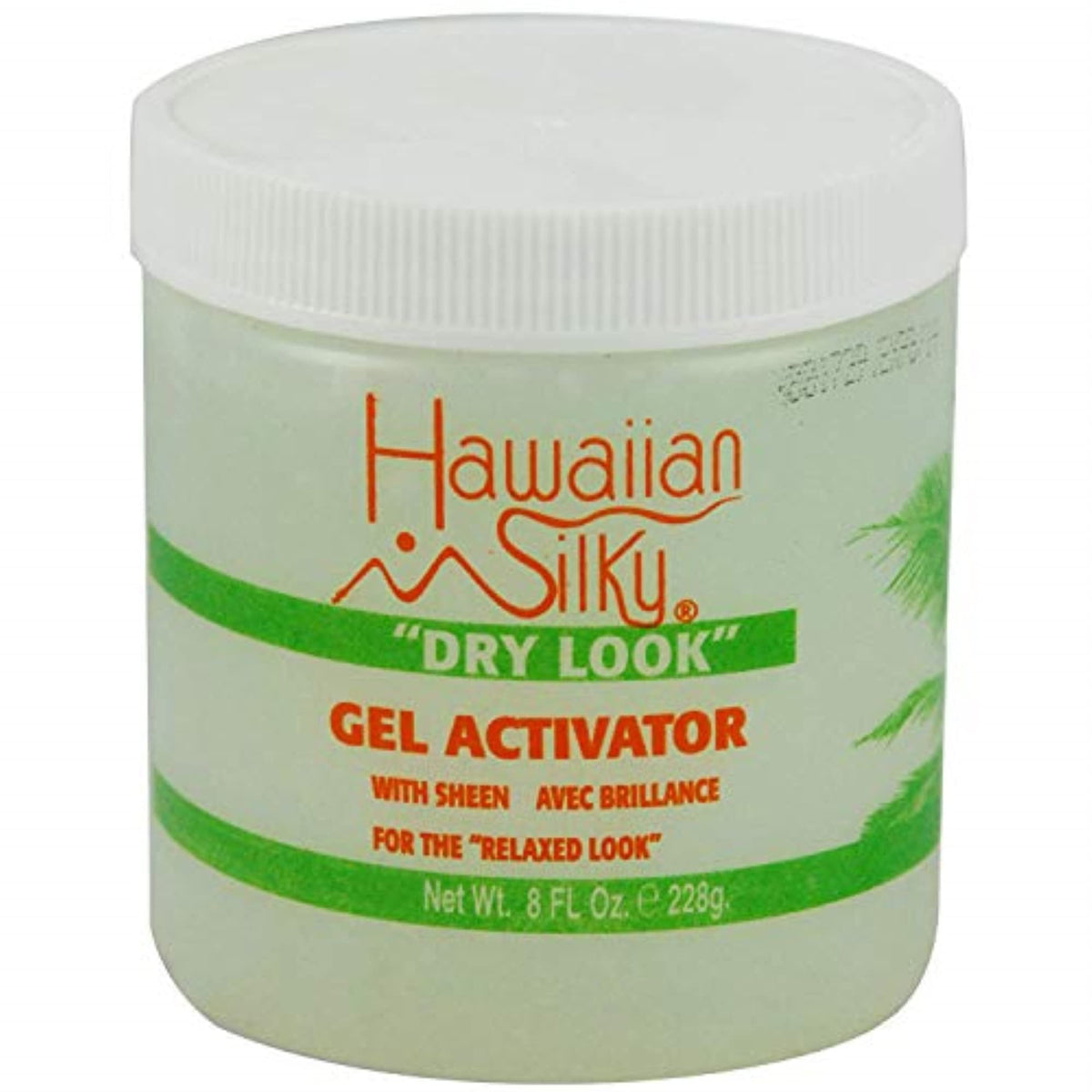 Hawaiian Silky Dry Look Gel Activator, Green, 8 Fl Oz – Perfect For Styling And Hold