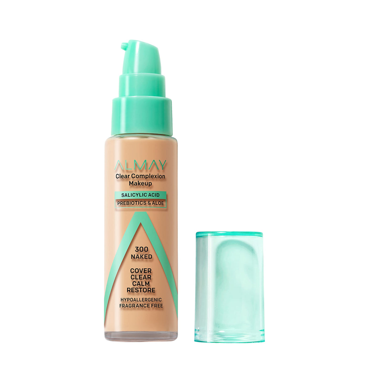 Almay Clear Complexion Acne Foundation - Salicylic Acid, Lightweight, Medium Coverage, 300 Naked