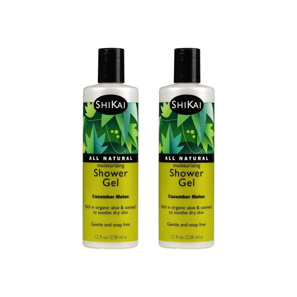 Shikai Cucumber Melon Shower Gel - 12 Oz (Pack Of 2) - Refreshing Body Wash