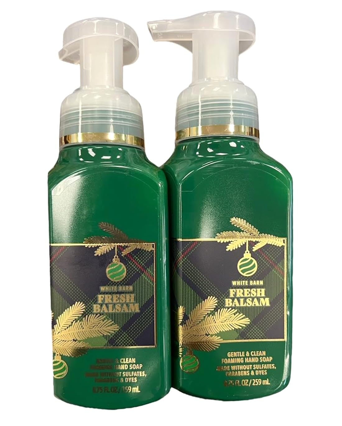 Bath & Body Works Fresh Balsam Foaming Hand Soap Set, 2 X 8.75Oz, Holiday Scent