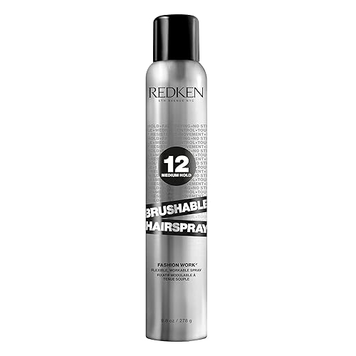 Redken Brushable Hairspray 12 - Flexible Hold, Natural Finish, 10.4 Oz, Frizz & Humidity Protection