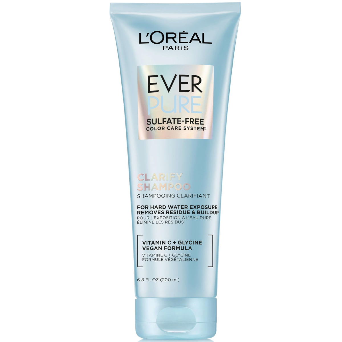 L’Oréal Paris Everpure Clarifying Shampoo, 6.8 Fl Oz - Sulfate Free For Hard Water & Build-Up