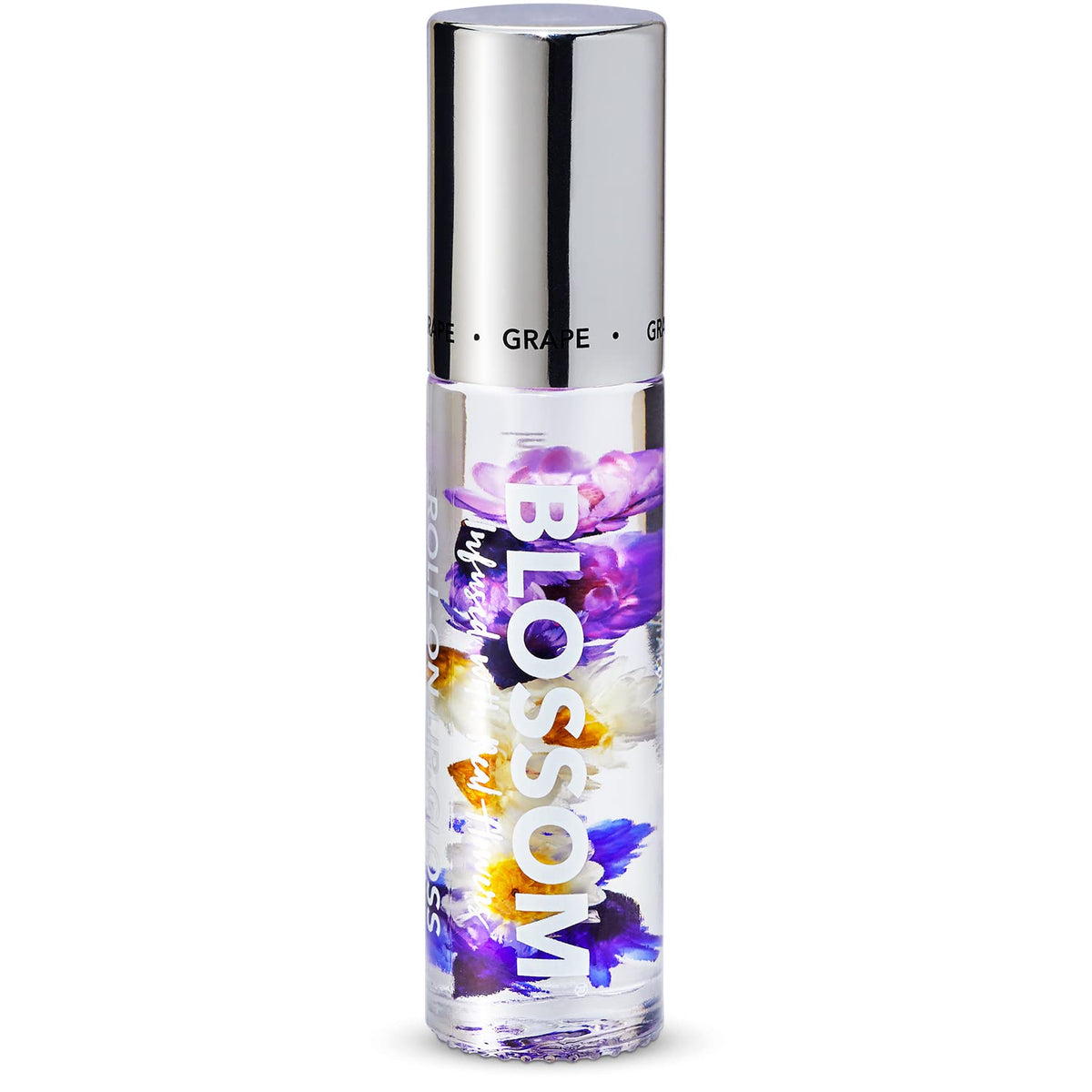 Blossom Scented Lip Gloss With Real Flowers, Grape Flavor, 0.20 Fl. Oz. - Made In Usa