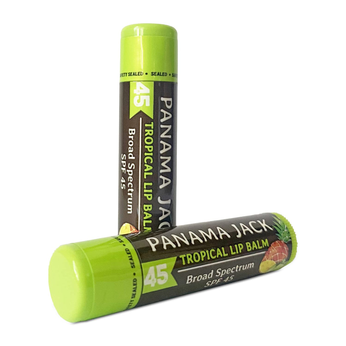 Panama Jack Spf 45 Sunscreen Lip Balm - 12-Pack, Broad Spectrum Uva-Uvb, Tropical Flavor