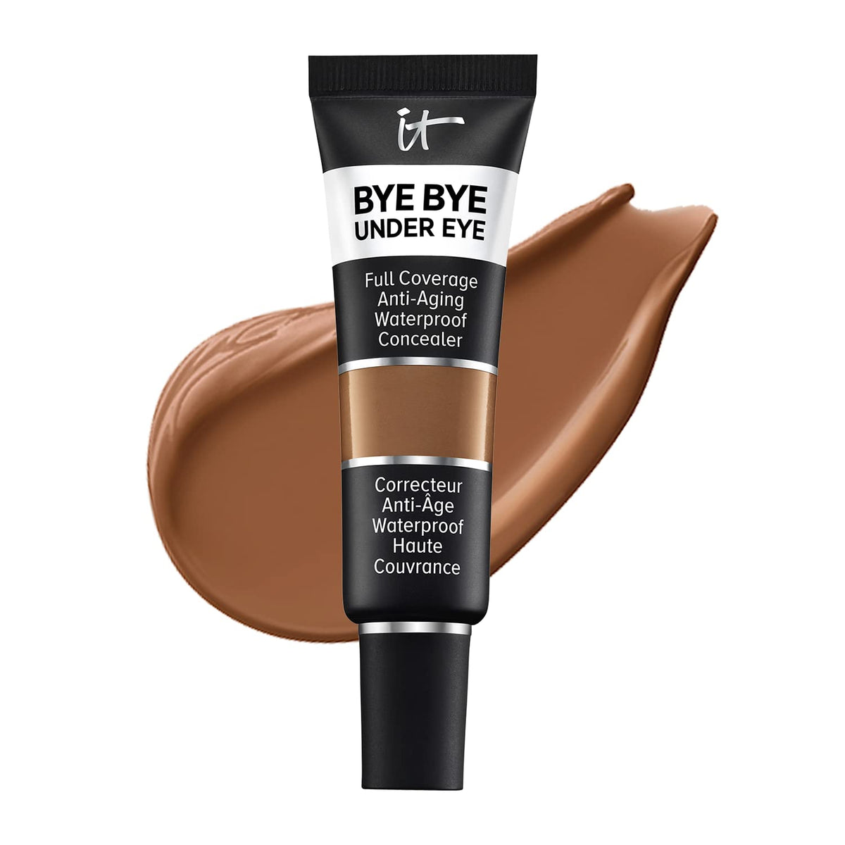 It Cosmetics Bye Bye Under Eye Concealer - Waterproof, Full Coverage, 43.0 Deep Honey, 0.4 Fl Oz