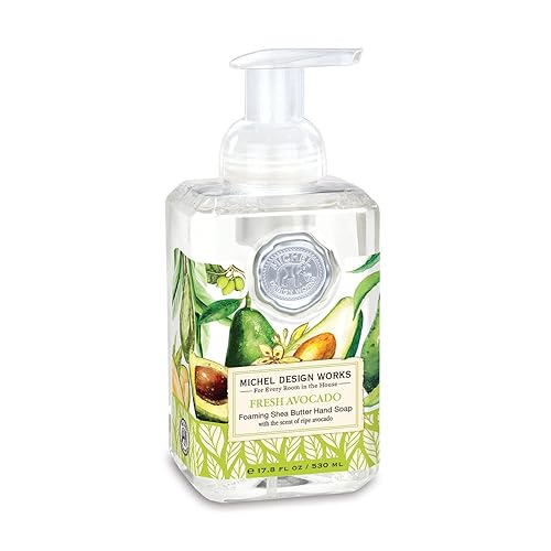 Michel Design Works Fresh Avocado Foaming Hand Soap, 17.8 Fl Oz - Luxurious & Aromatic