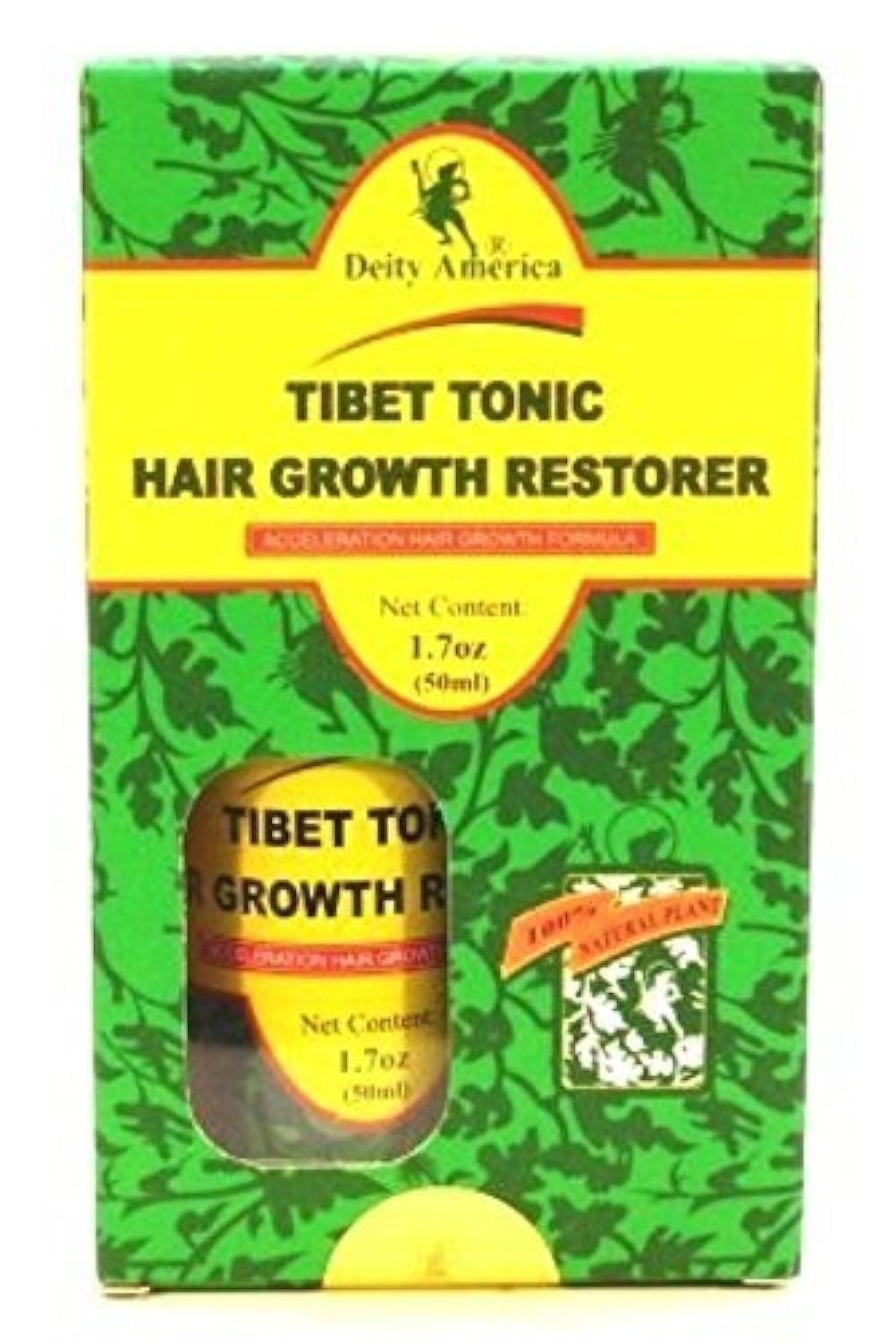 Deity Tibet Tonic Hair Growth Restorer 1.7 Oz (50Ml) - 2 Pack For Thicker Hair