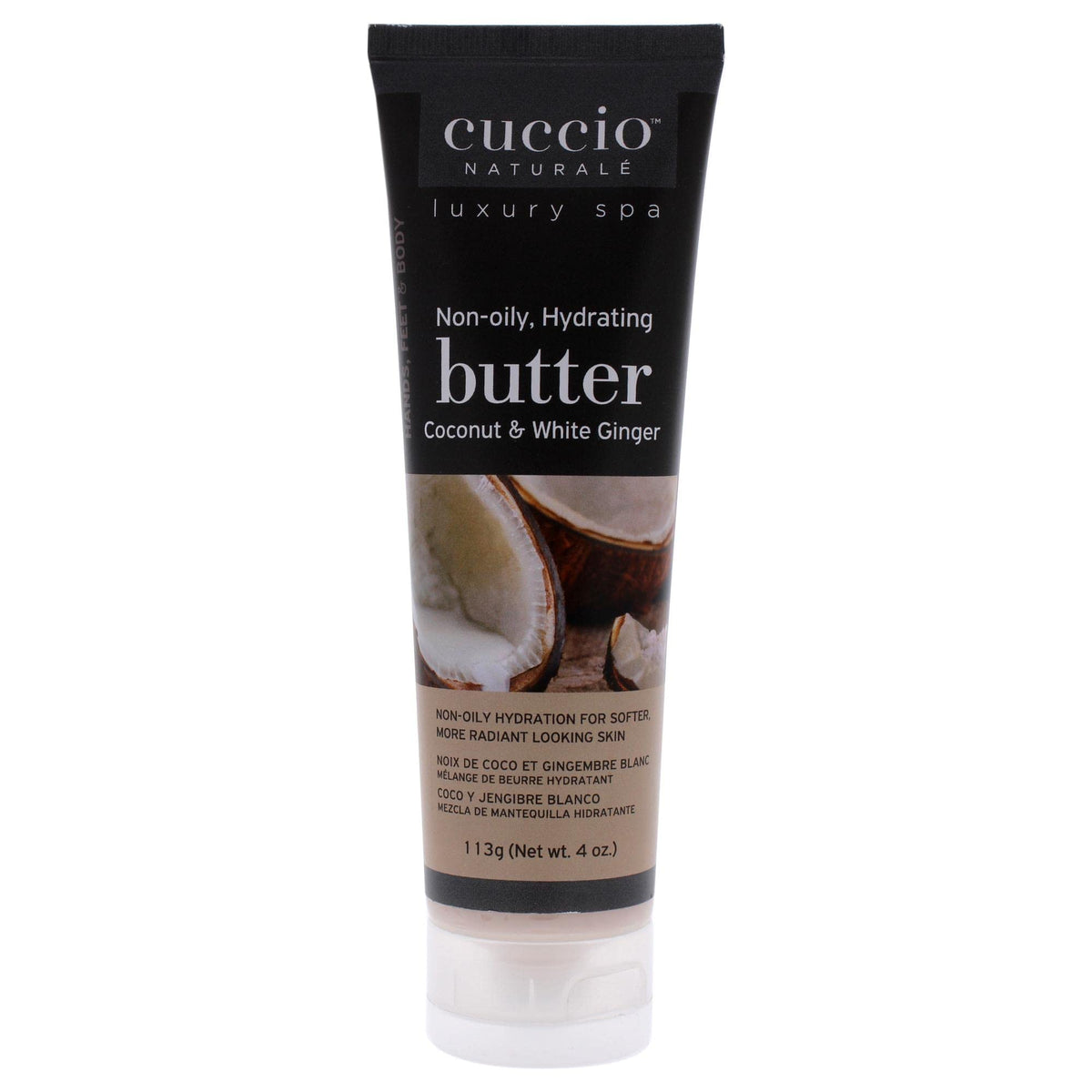 Cuccio Naturale Ultra-Moisturizing Body Cream - Coconut & White Ginger, 4 Oz