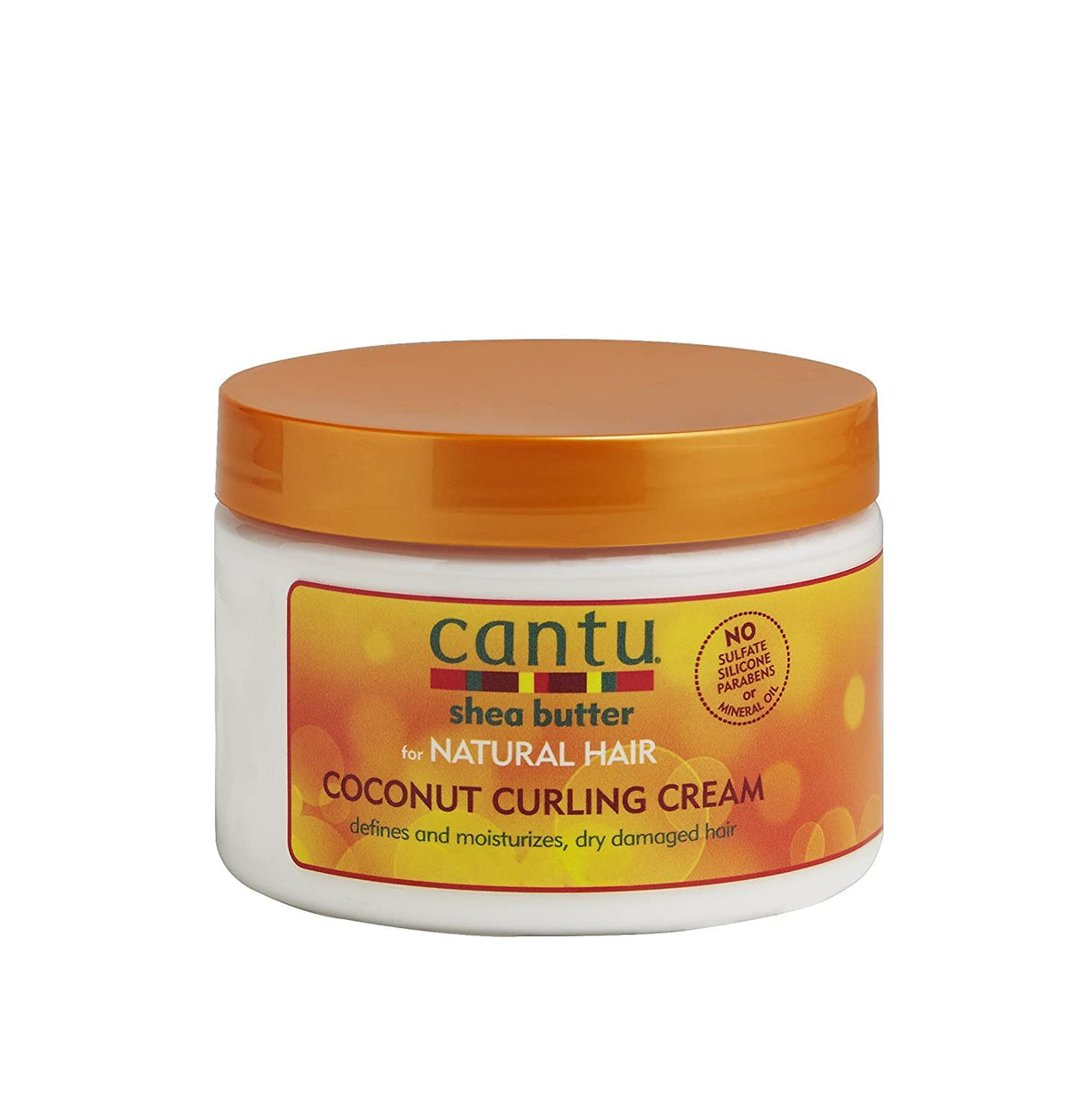 Cantu Coconut Curling Cream, 12 Oz - Pack Of 6 - Moisturizing Hair Cream For Curls