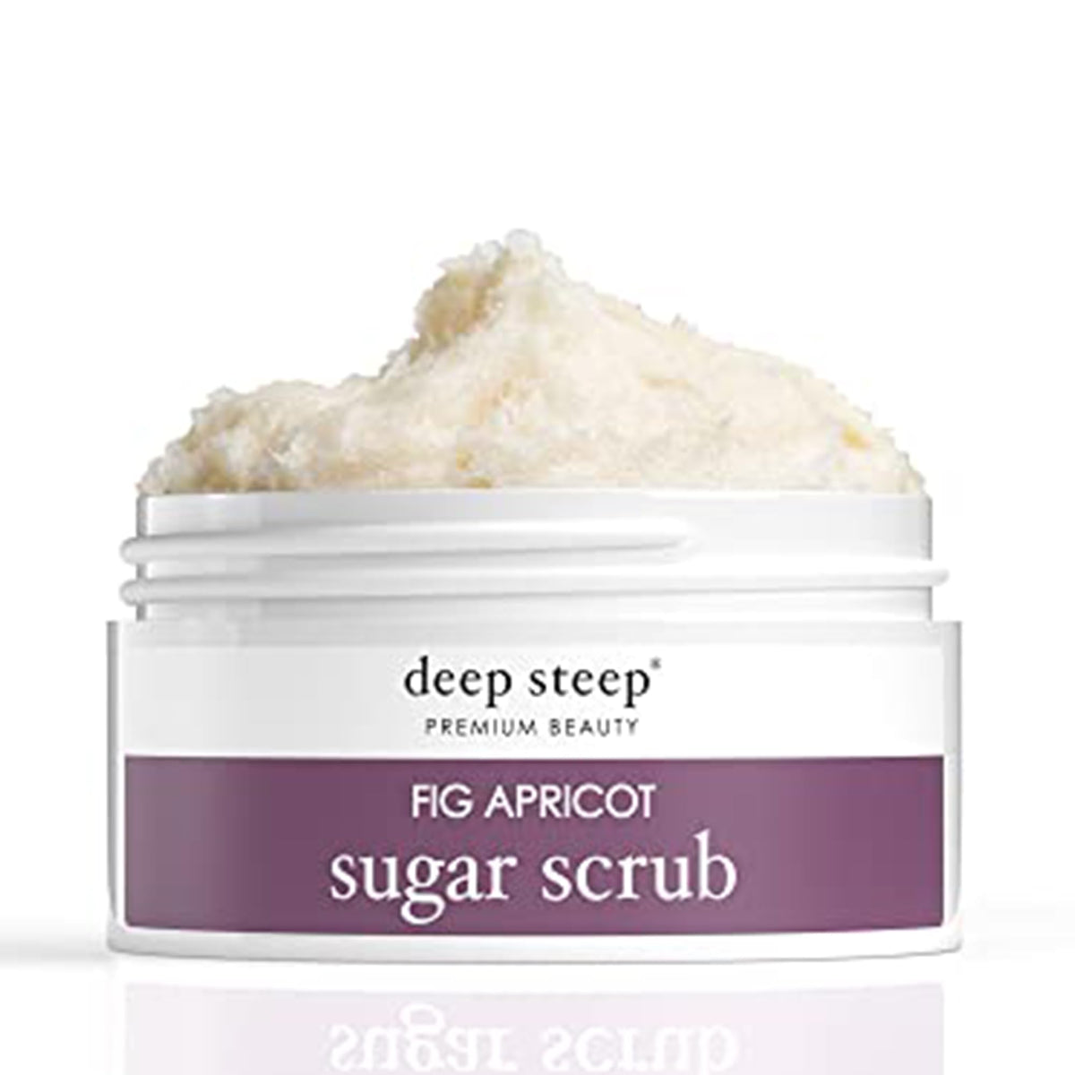 Deep Steep Sugar Scrub - Fig Apricot, 8Oz Exfoliating Body Scrub For Smooth Skin