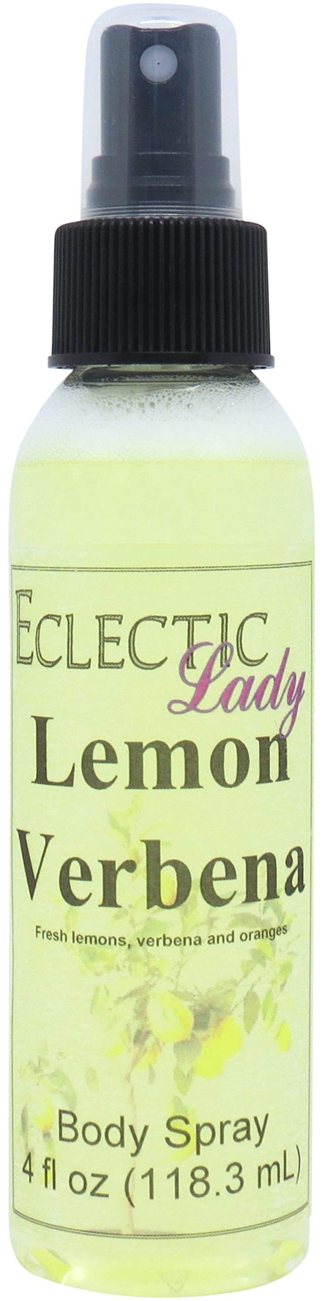 Eclectic Lady Lemon Verbena Body Spray for Women, 4 Oz Floral & Fruity Perfume, Long-Lasting