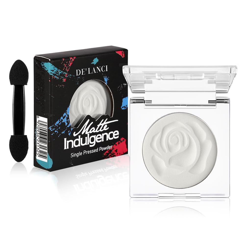 Ecofavor Matte White Eyeshadow - High Pigment, Waterproof, Travel-Friendly For Makeup Looks