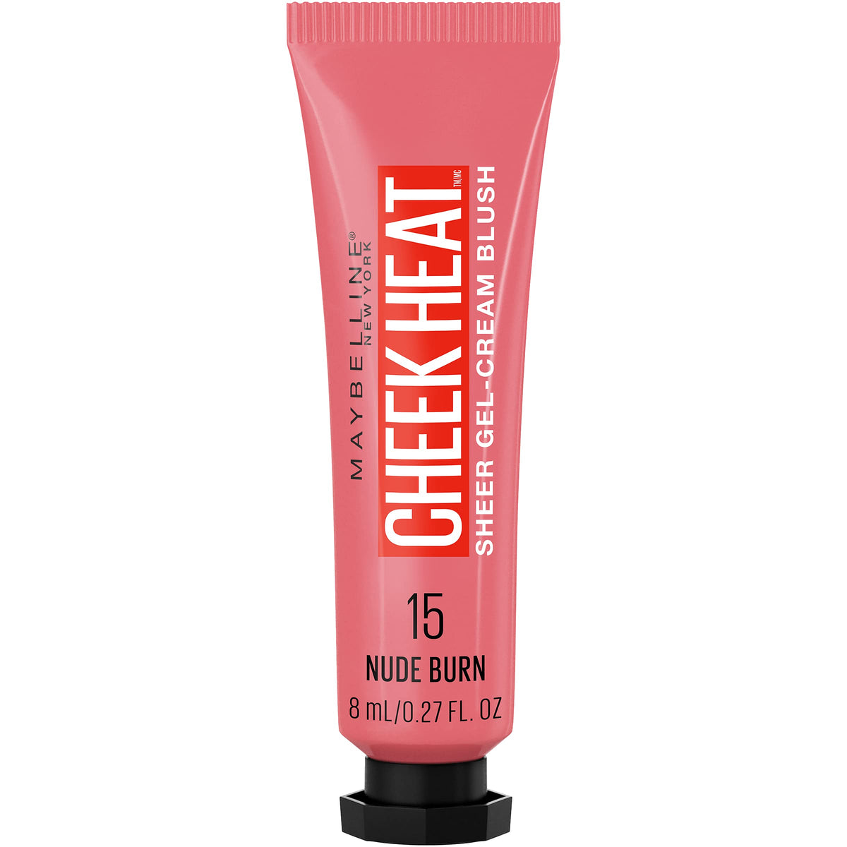 Maybelline Cheek Heat Gel-Cream Blush, Nude Burn, Lightweight, Oil-Free, 0.27 Fl Oz