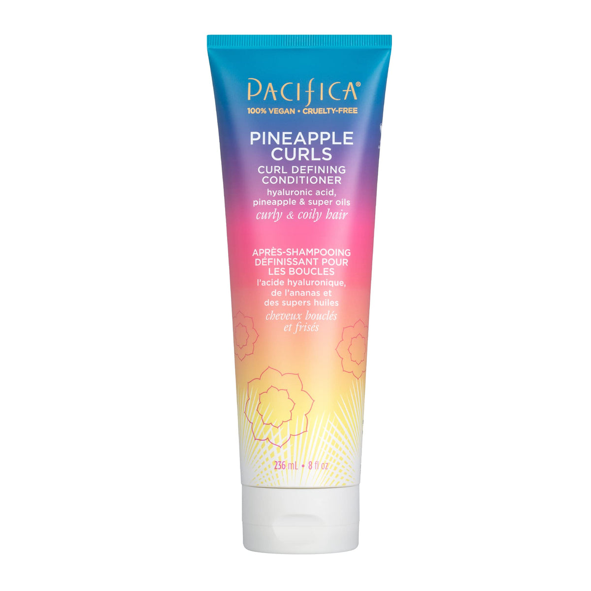 Pacifica Pineapple Curls Conditioner, 8 Fl Oz - Sulfate & Silicone Free, Vegan For Curly Hair