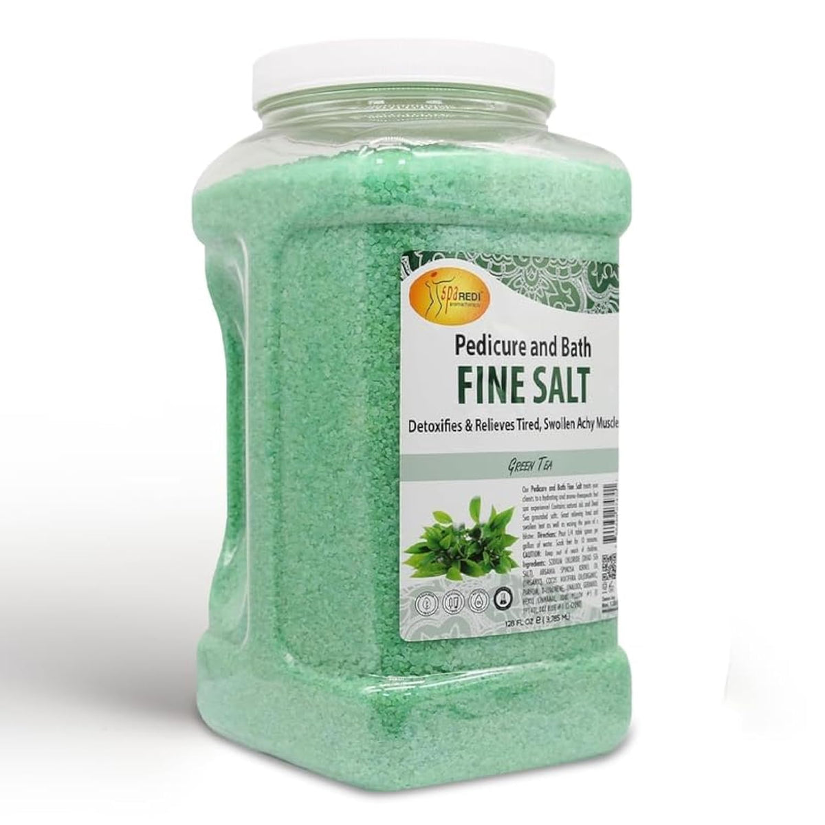 Spa Redi Detox Foot Soak With Dead Sea Salts & Essential Oils, 128 Oz - Hydrating Green Tea