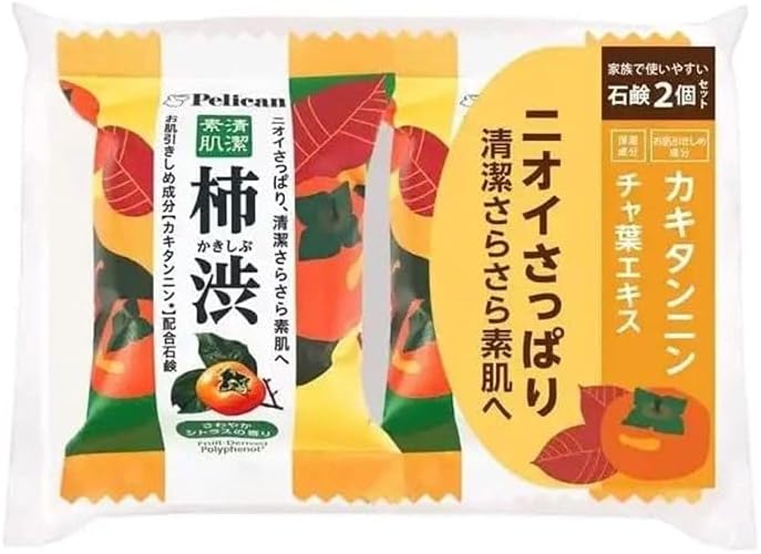 Pelican Family Persimmon Soap, 2-Pack, 5.64 Oz - Natural Moisturizing Cleanser