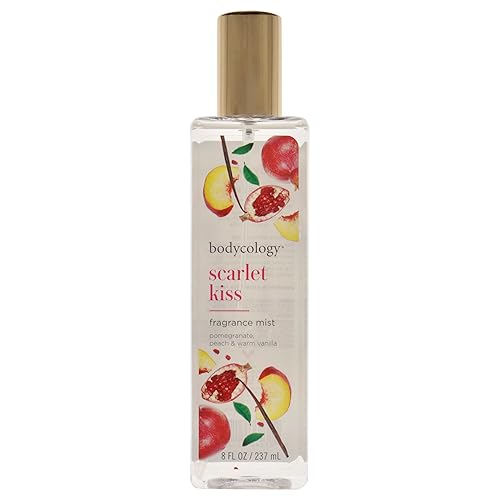 Bodycology Scarlet Kiss Fragrance Mist for Women, 8 Fl Oz - Floral Scent Spray