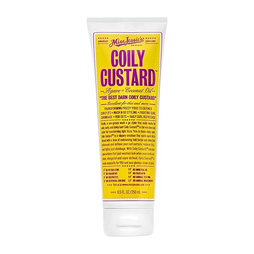 Miss Jessie's Coily Custard 8.5 oz - Unisex Emulsion for Defined Curls and Waves