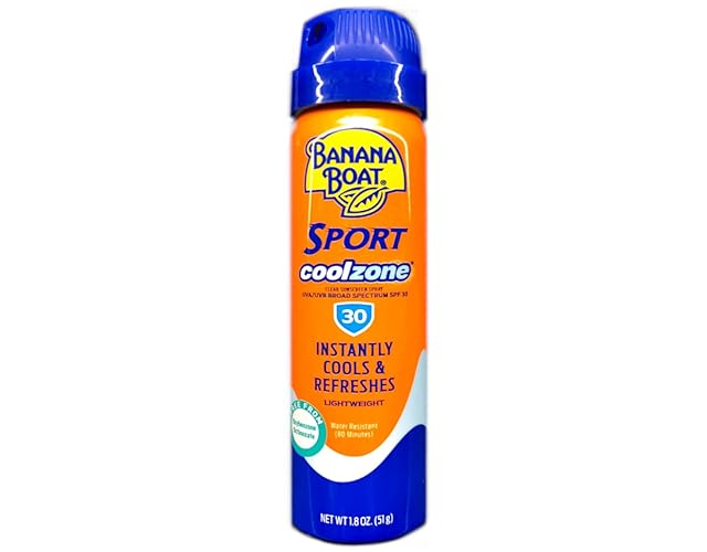 Banana Boat Spf 30 Sport Sunscreen Spray, 1.8 Oz - Pack Of 6, Cool Zone, Water Resistant