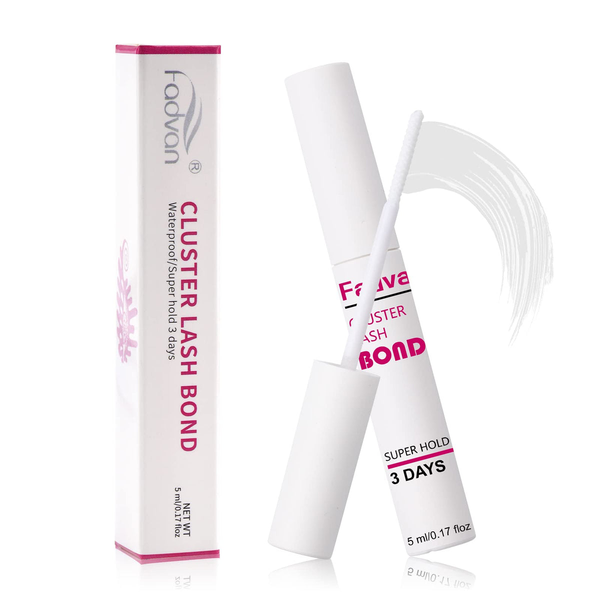 Fadvan Cluster Lash Glue - Waterproof, Latex-Free, Strong Hold For Diy Lash Extensions, 5Ml